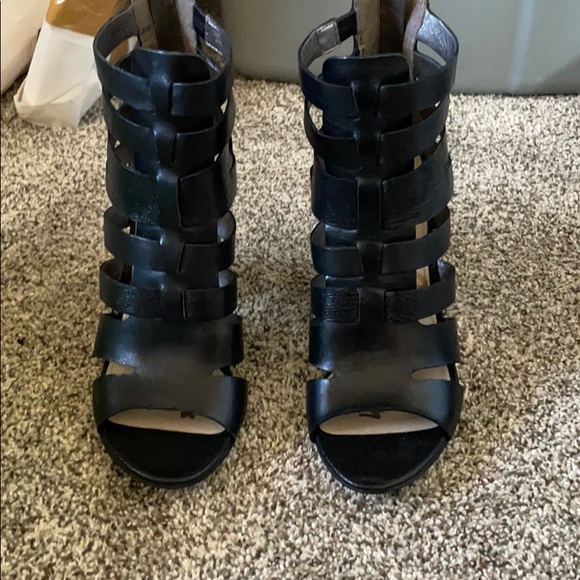 NWT Sam Edelman Leather Cage Sandal - Picture 1 of 4